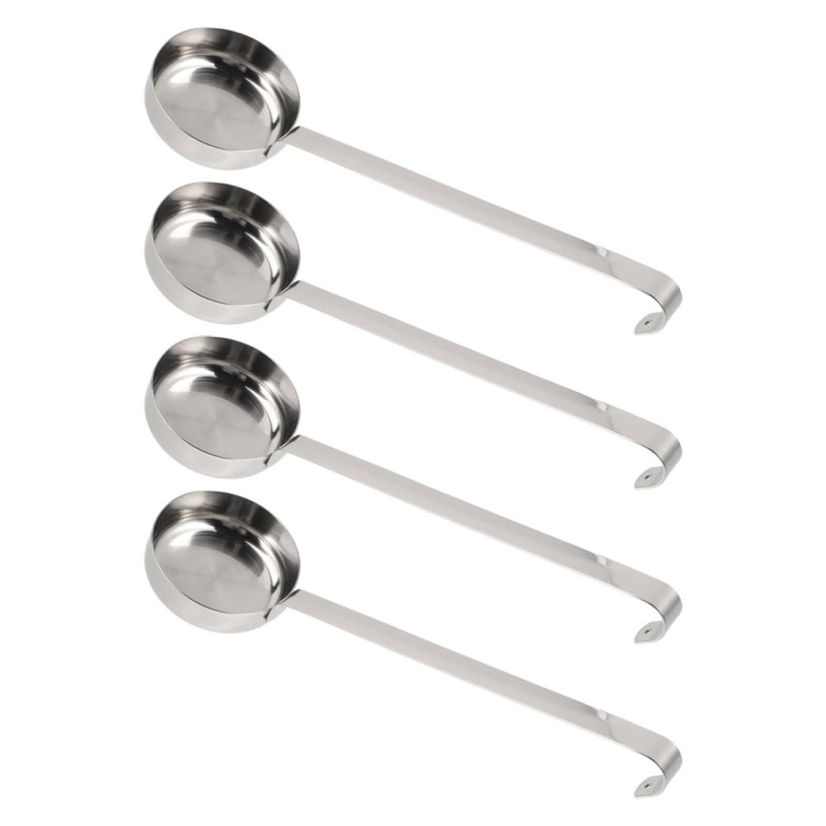 Cucharón para Salsa de Acero Inoxidable, 4 Piezas, Plata