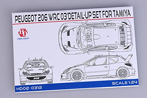 TAMIYA製プジョー３点セット Amazon | Hobby Design 1/24 プジョー 206 WRC 2003