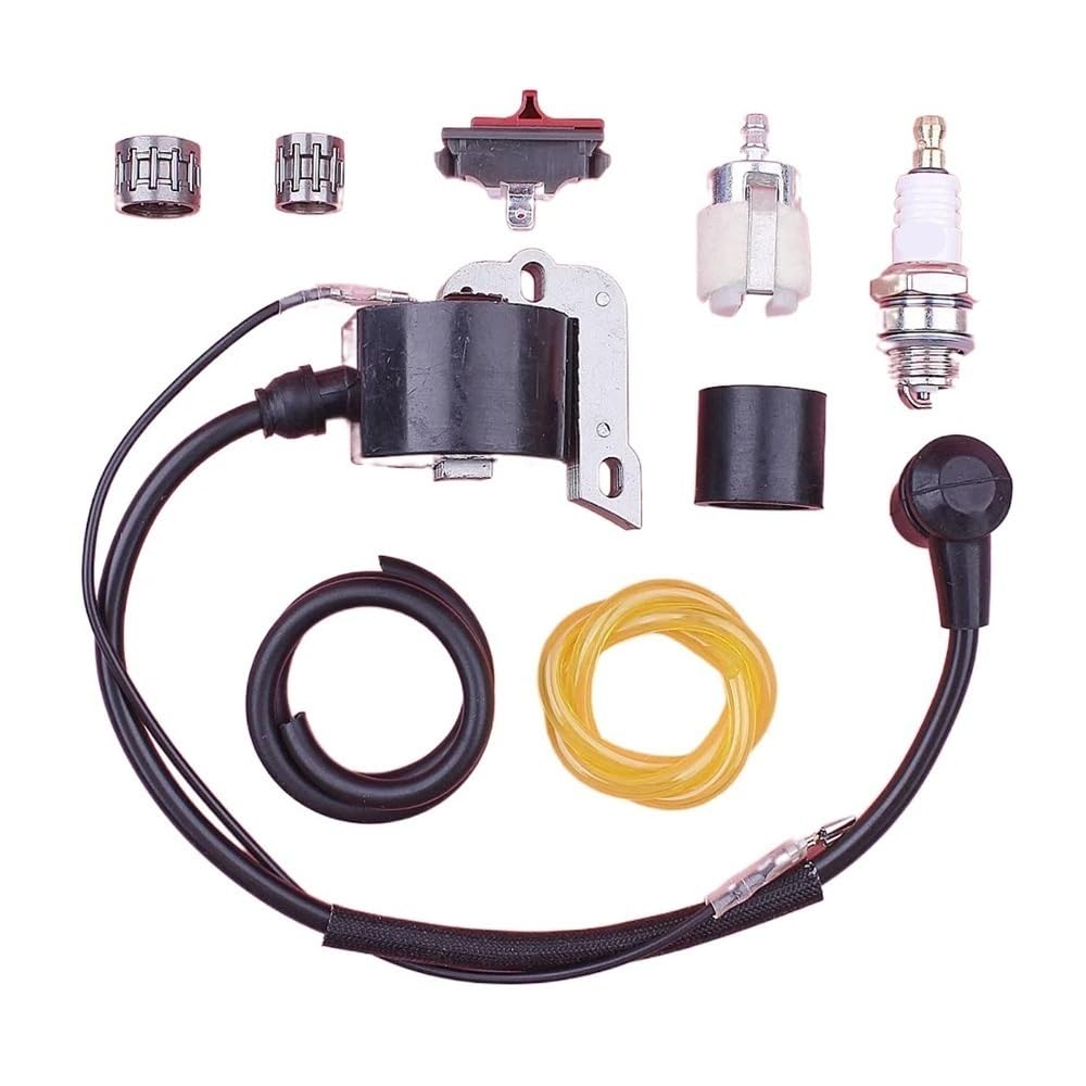 Kit de commutateur d'arrêt de Bobine d'allumage Convient pour Convient pour 55 51 268 272 254 tronçonneuse 503901401 w Ligne de Filtre à Carburant Piston Embrayage roulement à Aiguilles