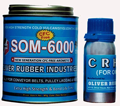 Oliver Rubber SOM -6000 Cold Vulcanizing Cement CFC Free for Conveyor Belt Jointing and Repairing Glue | Cold Bonding Glue | Glue for Rubber | Rubber Cement Glue | Rubber Glue