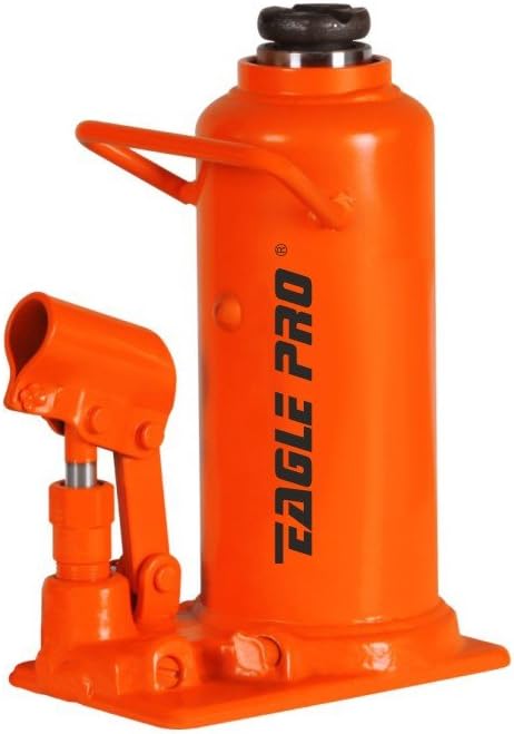 Eagle Pro EBJ-12 Hydraulic Bottle Jack, 6.81" Length x 9.37" Height x 4.69" Width