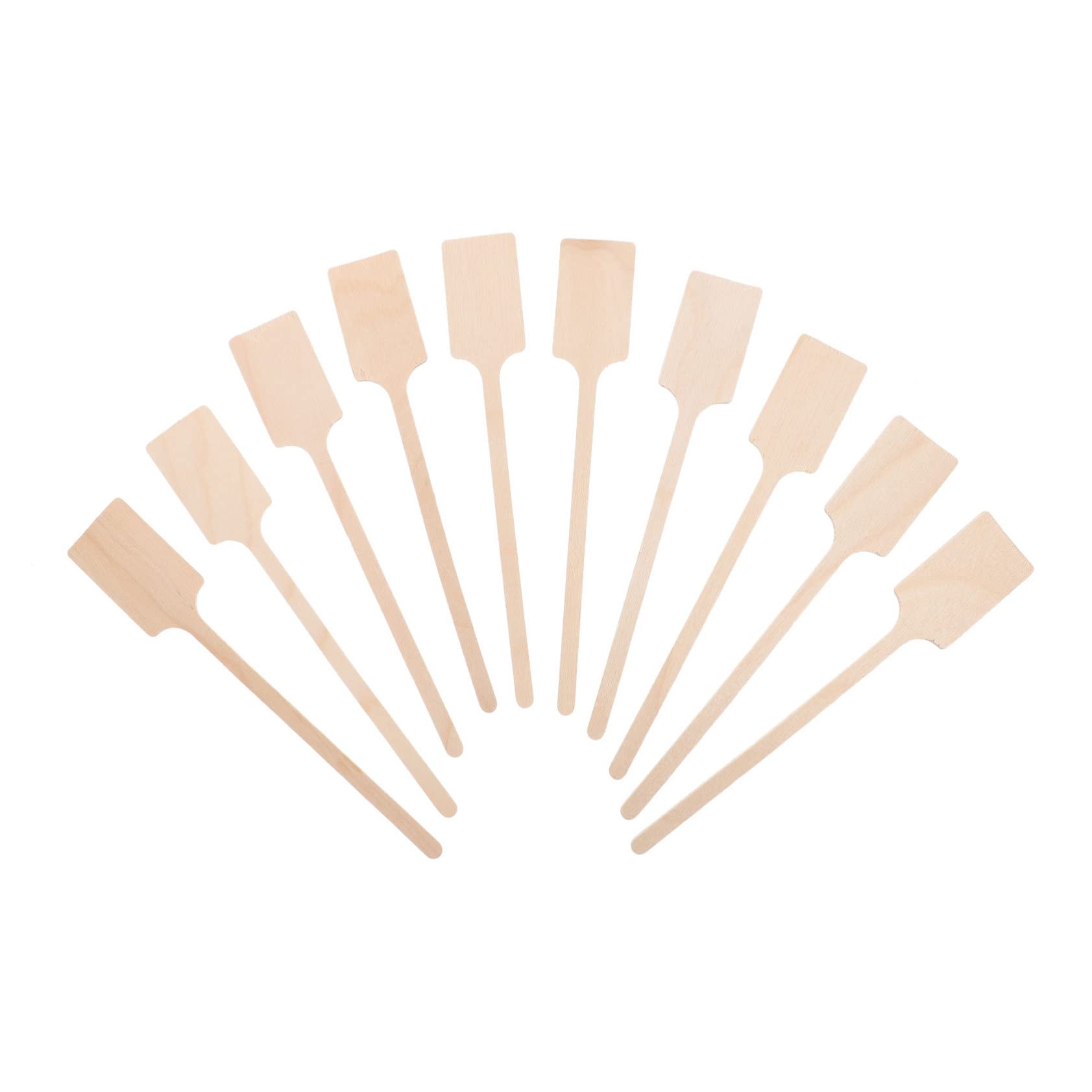 SHOWERORO 10 Pack Wooden Stirring Rods Square Head Stir Sticks for Cocktails Juices and Lemon Squeezing Versatile for Home Bar and Restaurant Use