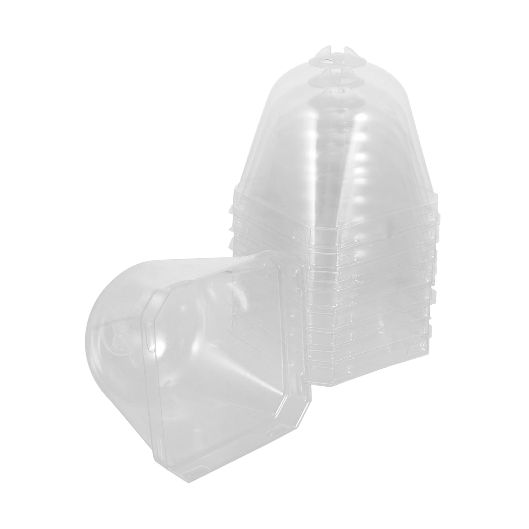 BESPORTBLE Cloche De Protection pour Plantes - Lot de 10 Cloches en Plastique Transparent pour Jardin - Et Potager Idéales Contre Le Gel Et pour La Germination des Semis Parfaites pour