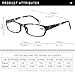 Kerecsen Reading Glasses 5 Pairs Fashion Ladies Readers Spring Hinge with Pattern Print Eyeglasses for Women (Mix Color -2, 1.50)