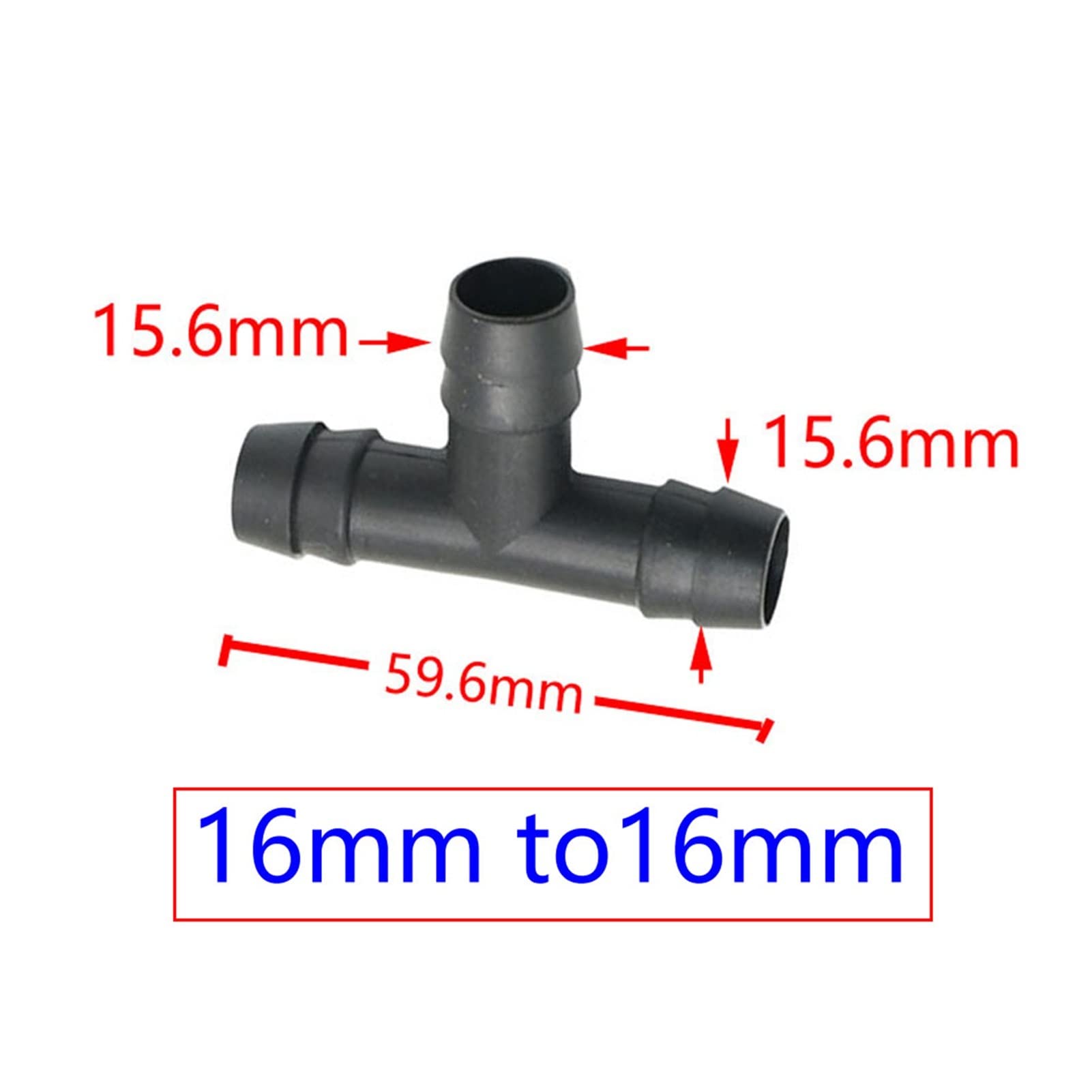 Conexión Deua Pulverizada, 200 Unidades de Manguera Reductora de Presión, Conector en T de 1/2" a 8 Mm, 10 Mm, 1/2" Y Divisor Deua de 3 Vías./1I2 a 1I2