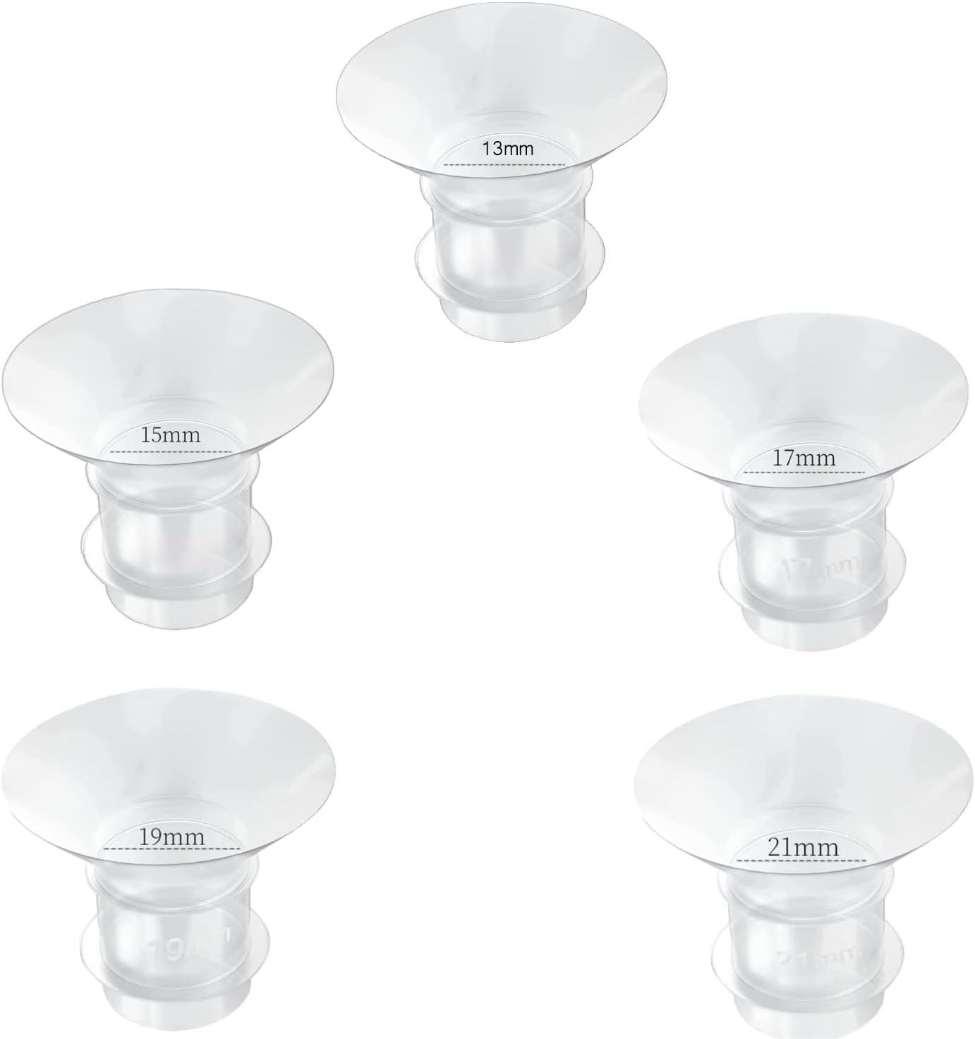 Qutipek Breast Pump Accessories for Spectra 5 PCS Flange Insert for Breast Pump Suitable for Medela Breast Pump for Breastfeeding Inserts Accessories Breast Shields-image-45