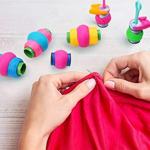 Bobbin Clamps Holders Thread Buddies, BENBO 36 Pieces Bobbin Holders Clips Bobbin Thread Clamps Thread Spool Huggers Buddies for Embroidery Quilting Sewing Accessory organizing