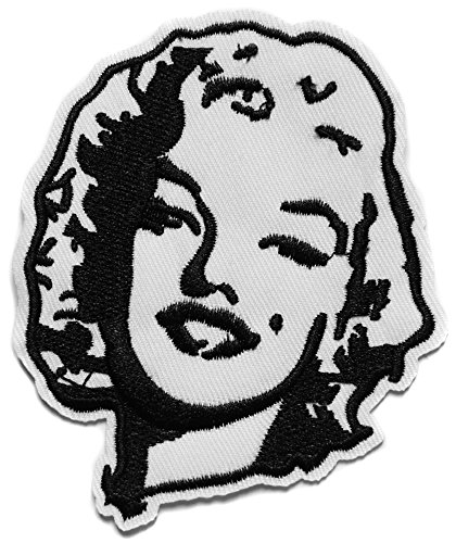 topt rasta ecusson Marilyn Monroe thermocollant 8,5x7,5cm patche Badge Hollywood Star Cinema Cover