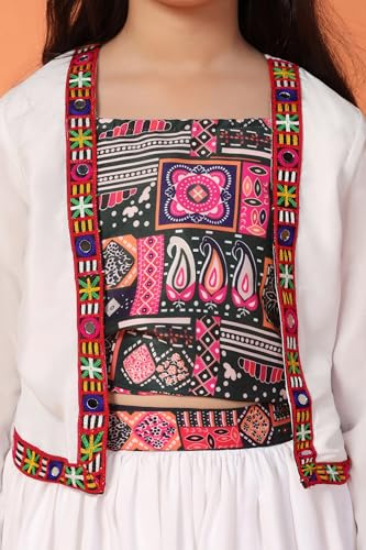 Image of Fashion Dream Girl's Silk Blend Readymade Lehenga Choli Set |Lehenga Choli for Girls|Ethnic Wear|Kids Lehenga