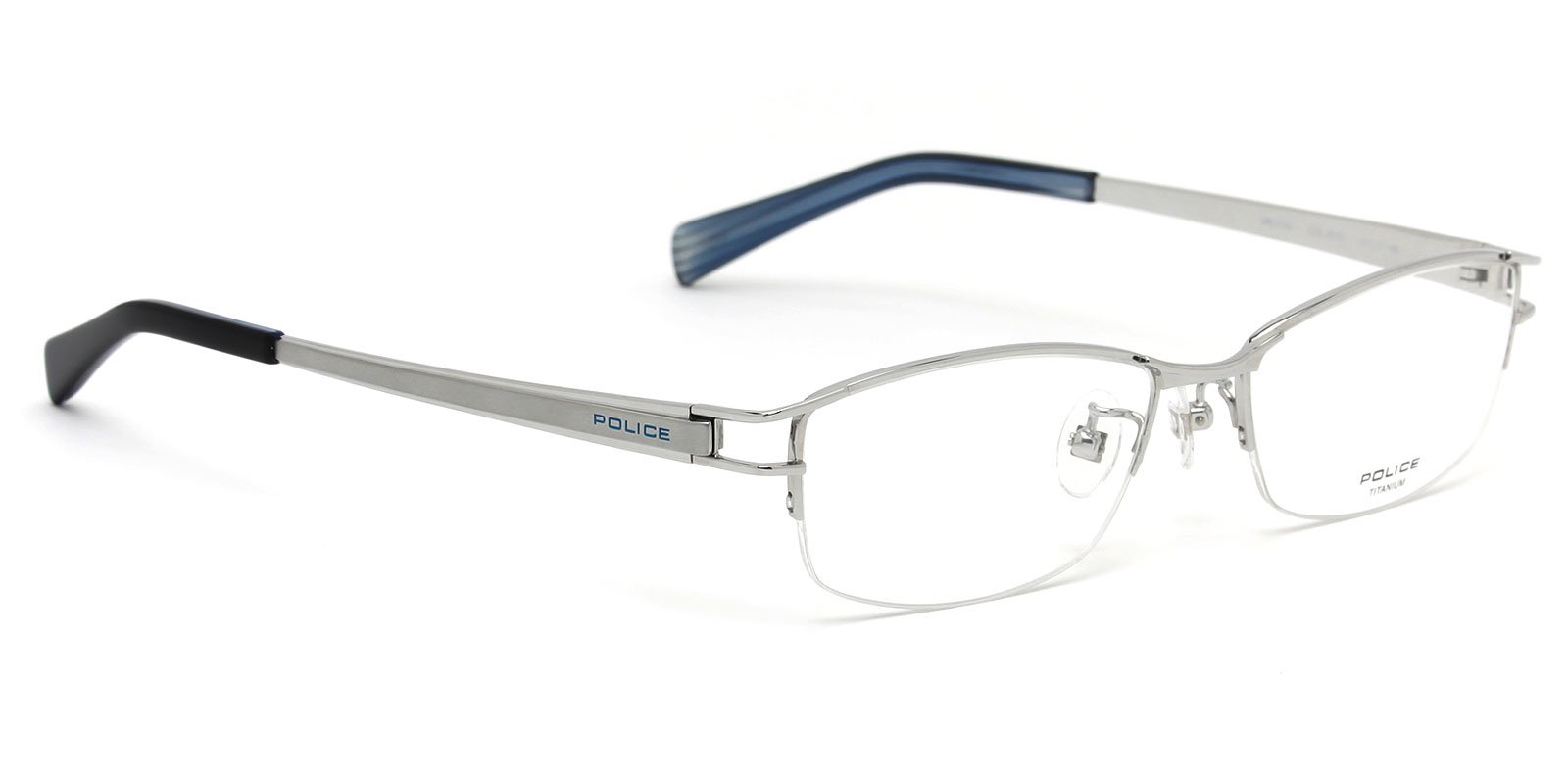 POLICE SPL271J チタン製 メガネ ホワイト シルバー POLICE SPL271J チタン製 メガネ ホワイト シルバー