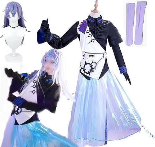 ［楽コス］ 星導ショウ コスプレ 衣装 VTuber コスチューム ハロウィン 仮装 ウィッグ追加可 (衣装, L)