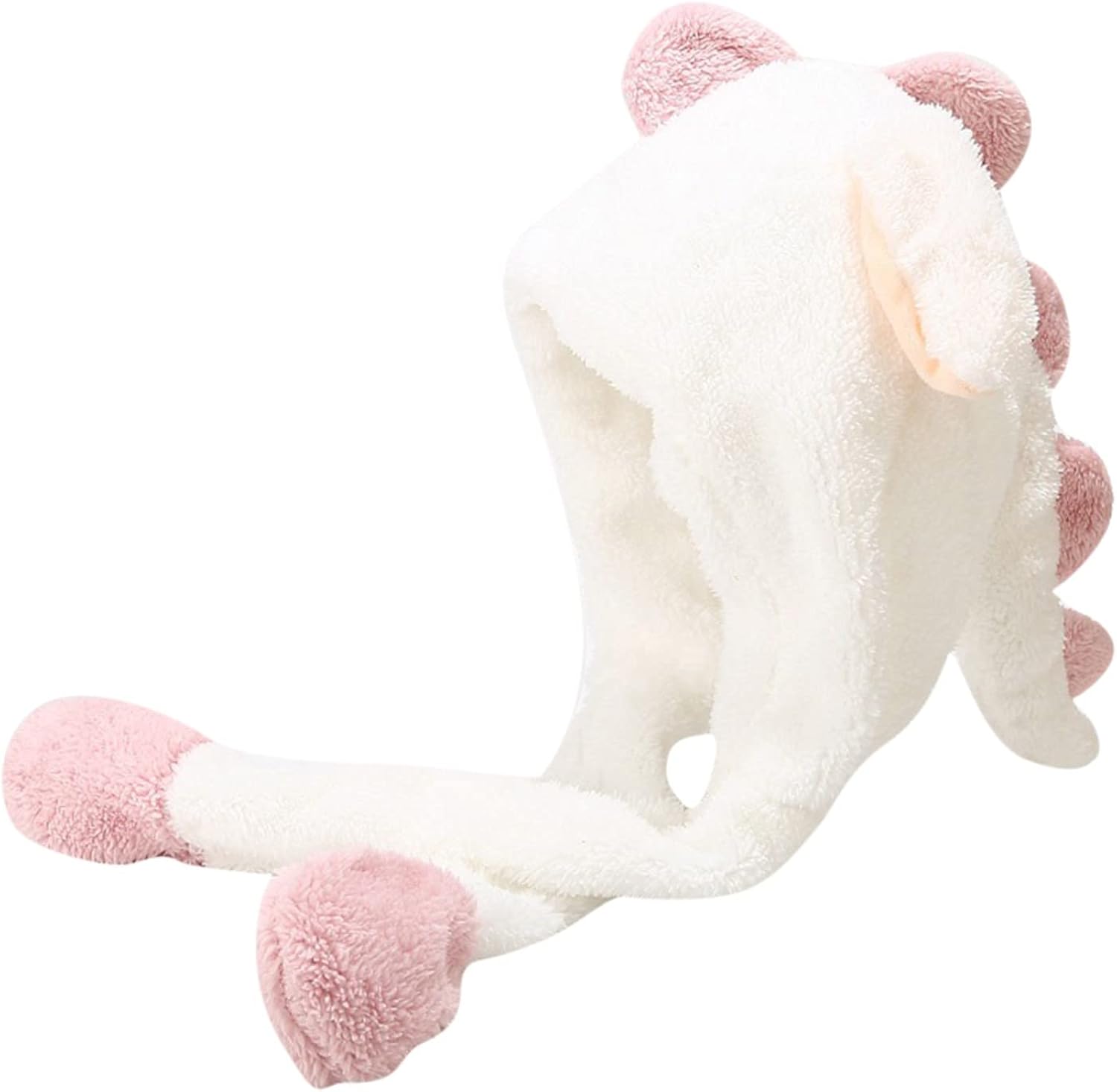 Sombrero de Dinosaurio Animal con Orejas móviles de Felpa, Divertida para Saltar y Golpear para Mujeres y niñas, Disfraz de Cosplay, Sombrero de Fiesta de Navidad y Vacaciones Hombre Disfraz