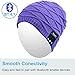 Rotibox Winter Washable Bluetooth Music Beanie Luxury Soft Warm Skully Knit Hat Cap w/Wireless Headphone Headset Earphone Microphone Hands Free for Excrise Gym Sports Fitness Running Skiing - Purple