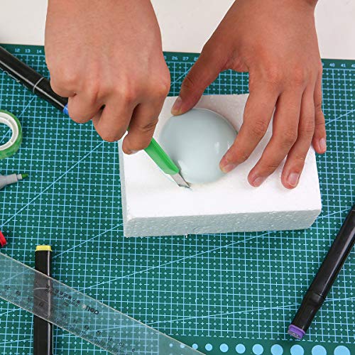 image for Crafare 8 Pack Craft Foam Blocks 6X4X2in Polystyrene Brick Rectangle f