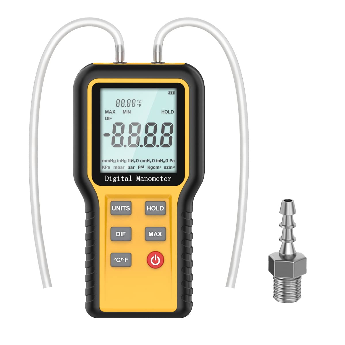 Buy Manometer ±20.68 KPa Digital Monometer Pressure Tester 12