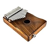 calimba 17 teclas EQ Kalimba sólida Acacia Thumb Piano Link altavoz eléctrica pastilla con funda Cable Kalimba Pent Aton isch Kalimba 17 llaves
