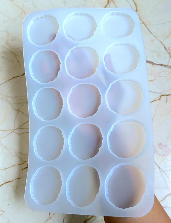 15-in-1 Agate Silicone Mold for Resin Art – Create Unique Car Dashboard Accessories, Pop Sockets, Keychains & More – Soft, Reusable, Made in India - Image 2 thumbnail