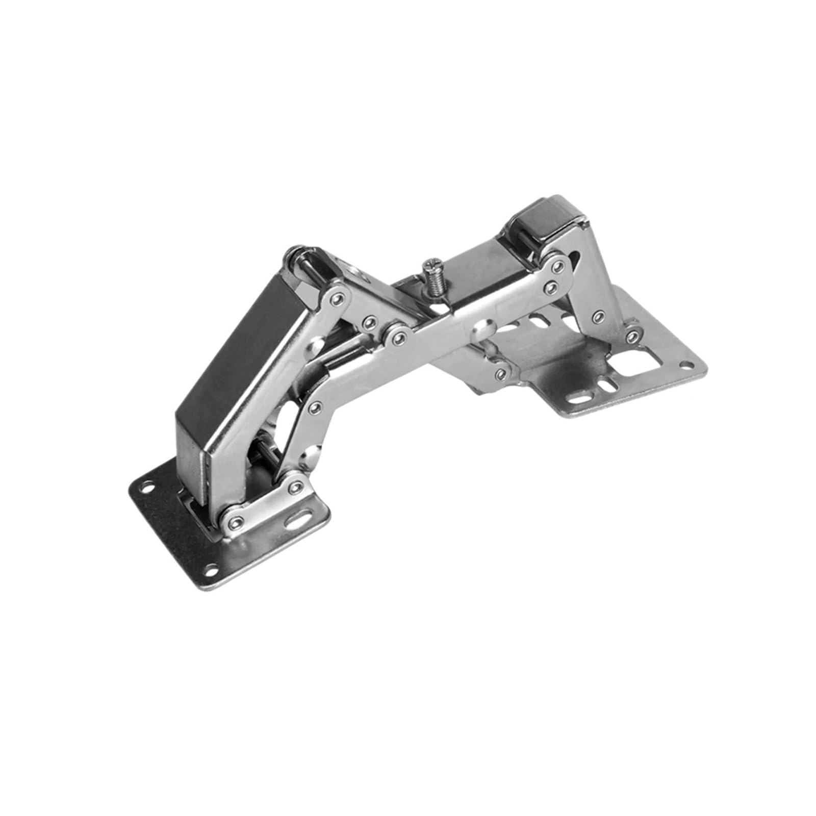 Chtkagv Silver 180-Degree Frameless Cabinet Hinges
