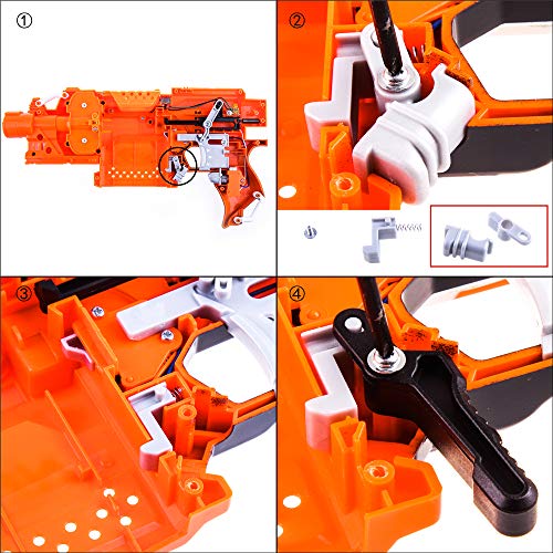 Worker Mod Magazine Release Button For Nerf Elite Stryfe Blaster Modify Toy Color Orange #TOP3