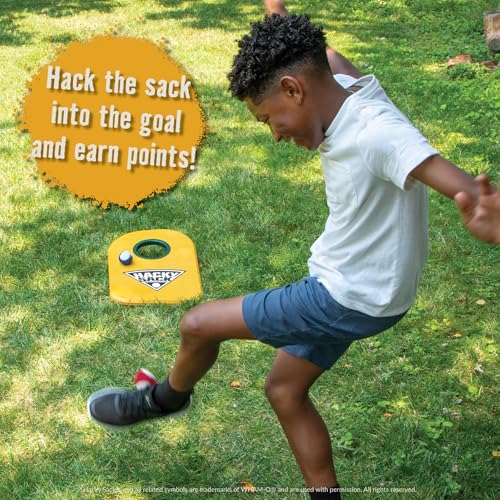 Image of PlayMonster The Original Hacky Sack Footbag Core 70s, 80's Toys - Material Bag - Hacky Ball, Foot Bag Kick Sack, Indoor and Outdoor Toys for Kids and Adults - Hacking a Sack, Kids Toys, Ages 8+