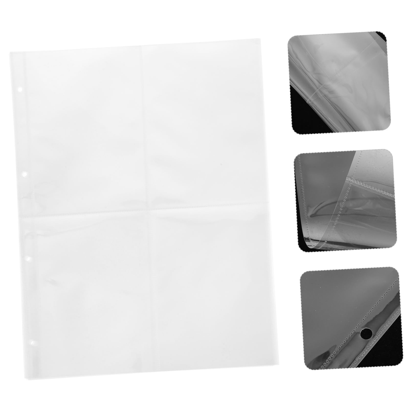 Pagine Album Fotografico A4 a 4 Scomparti in Pp, 60 Pezzi