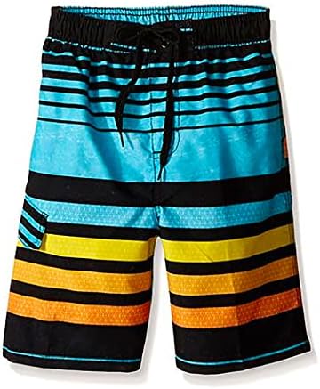 Kanu Surf Boys Quick Dry UPF 50+ Beach Swim Trunk, Echo Aqua, 14/16