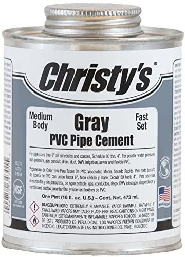 Pegamento Cristal PVC Gray 1 Pint 16 fl oz miniatura 1