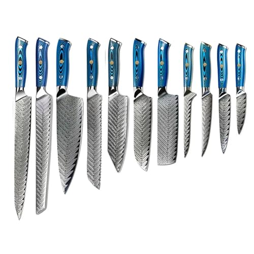 Set Cuchillos Cocina 11 Piezas Acero Aleado