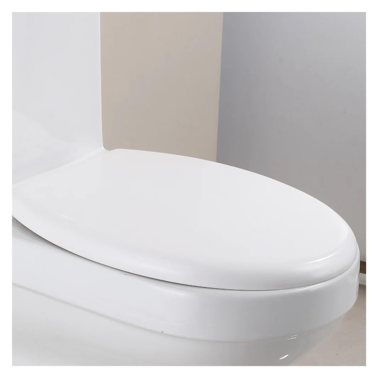 Asiento de inodoro, Thickened Soft Close V-Shaped Toilet Seat