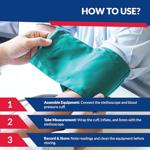 Image of Dixie EMS Blood Pressure and Sprague Stethoscope Kit - Teal