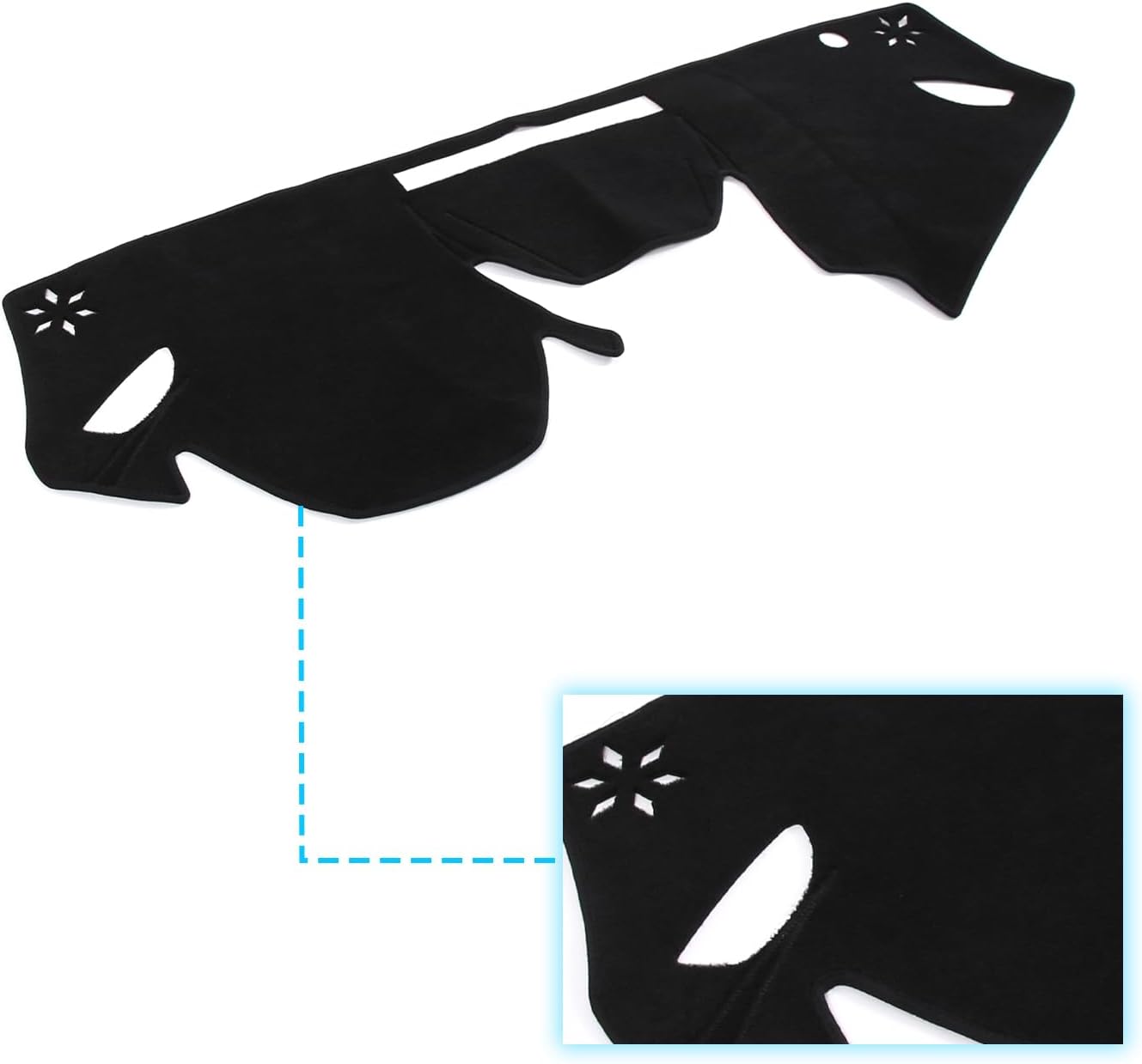Dash Cover Mat Dash Mat Compatible with 2019-2024 Subaru Forester XV Crosstrek,Polyester Car Dashboard Cover Sun Shade Pad,Anti-Slip Dash Board Pad Accessories