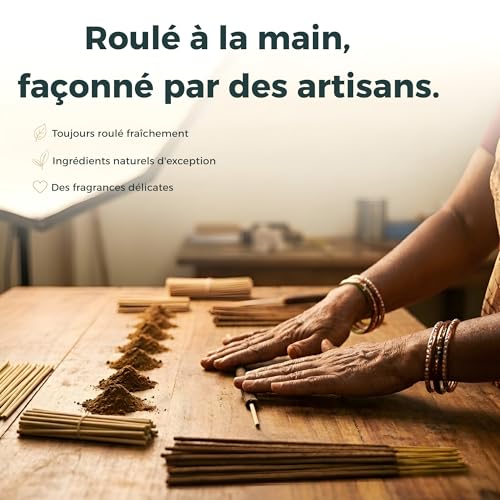 Fumino Encens Baton Lot 6 Boîtes 84 Bâtonnets (90g) Essentiels Naturels Frais Faits Main, Senteur Masala Agarbatti Joss pour la Relaxation et la Méditation - Encens Japonais Tierra Zen - Encensoir – vue 4