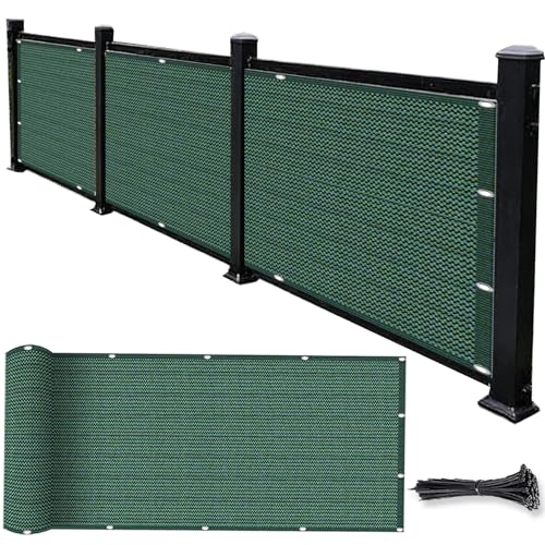 Filet D’Ombrage 0.45 x 5.5 m Contre Soleil, Vent, Déchirures UV Résistant, Protection Visuelle, Personnalisé, Cache Vue Balcon avec Attaches Câble pour...