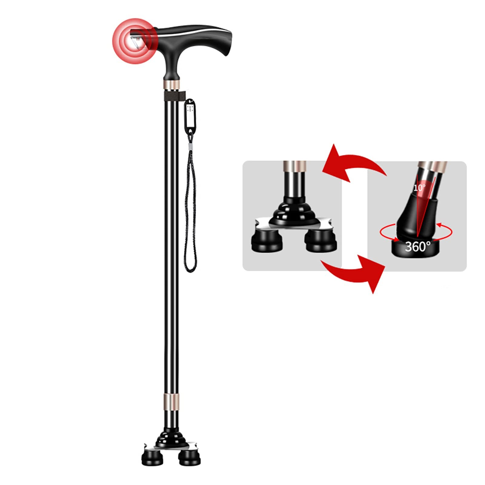 Amazon.co.jp: 杖 つえ 高齢者 軽量 ステッキ 杖 自立式 松葉杖 介護用