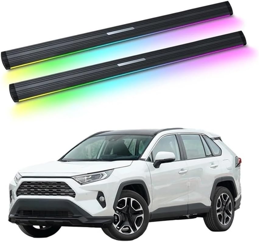 自動電動パワーサイドステップランニングボード電動サイドステップ防水ランニングボードトヨタRAV4 2016-2019に適合