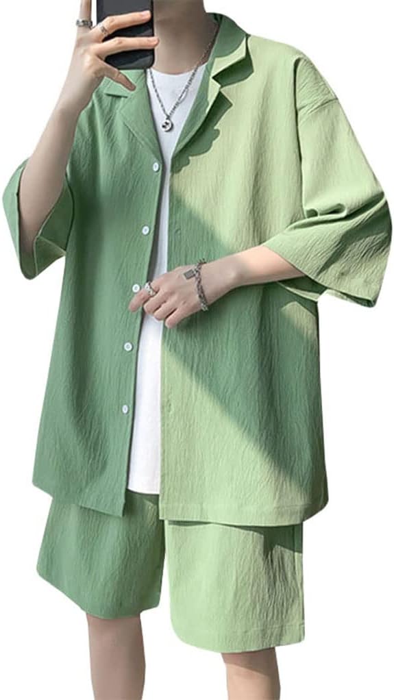 半袖 セットアップ - おしゃれな大人の海外ジャージ・スウェット・セットアップのメンズ通販『OtonaSpocon』 シャツ メンズ 半袖 ハーフパンツ 上下セット サマー Tシャツ 短パン セットアップ スポーツウェア スウェット トップス カジュ