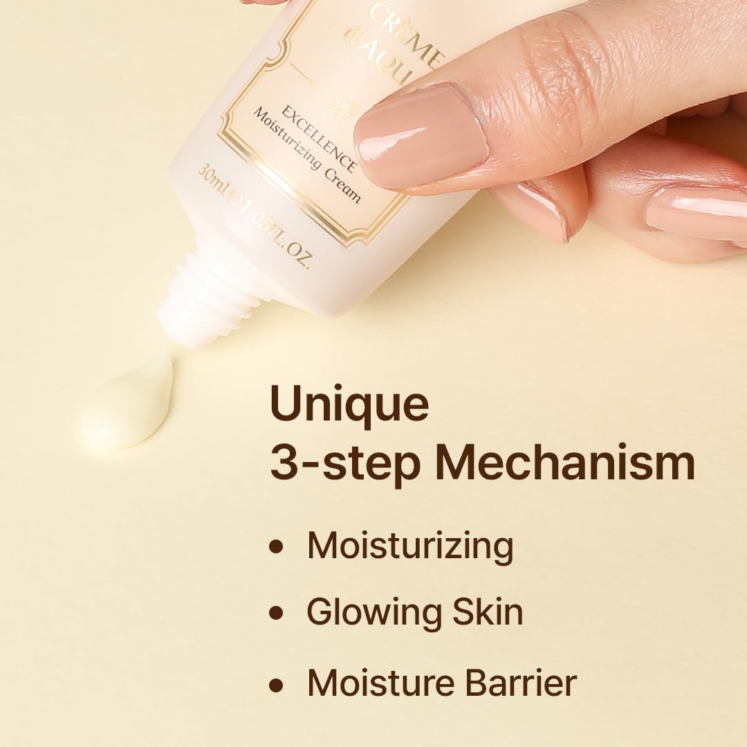 PARIS CRÈME d’AQUA EXCELLENCE – Hydrating & Moisture-Balance Cream for Smooth, Refreshed Skin, Lightweight & Fast-Absorbing, 1.01 fl oz (30 ml) - Image 9