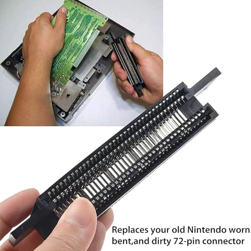 Image of 72 Pin Replacement Connector Cartridge Slot for Nintendo NES 8 Bit System - Repair Part