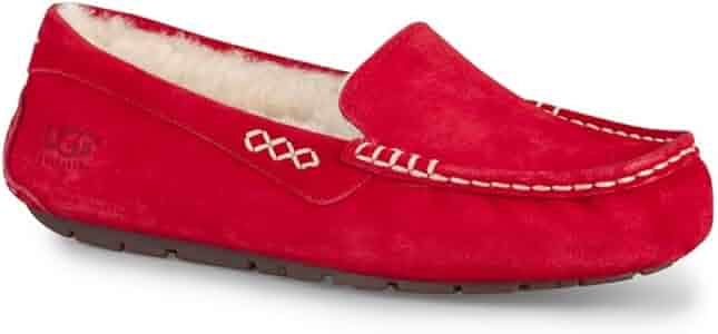 【美品】UGGアグ☆モカシンシューズ アンスレー 24センチ　レッド Amazon | UGG (アグ) レディース アンスレー モカシン シューズ US