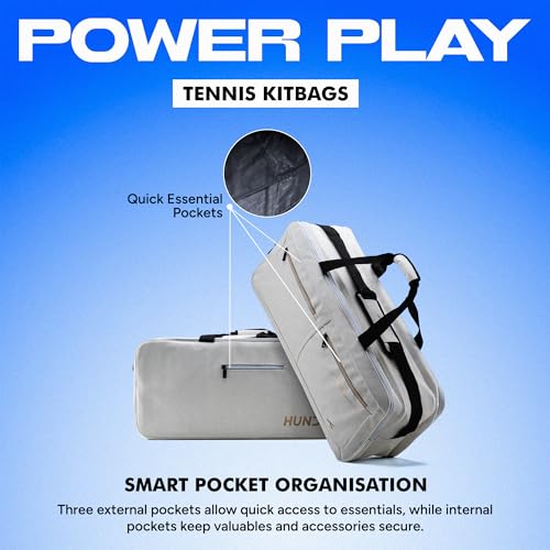 Image of Hundred Power Play Kit Bag | Spacious Raquet Sports Kit Racket Bag with Large Compartment for Badminton and Tennis Rackets, Shoes & Gear - Ideal for Sports, Gym & Travel | Unisex Design