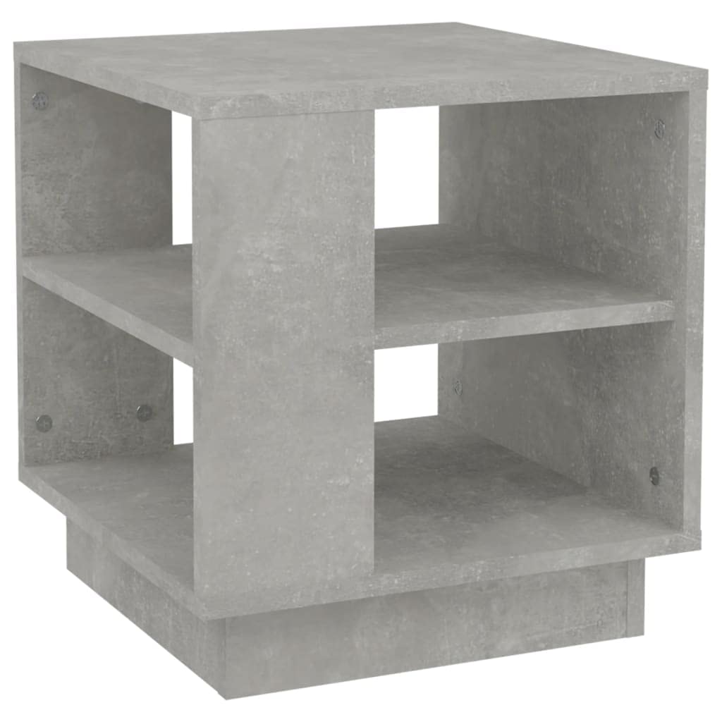 Table de salon moderne gris béton, table de canapé stable pour petit salon