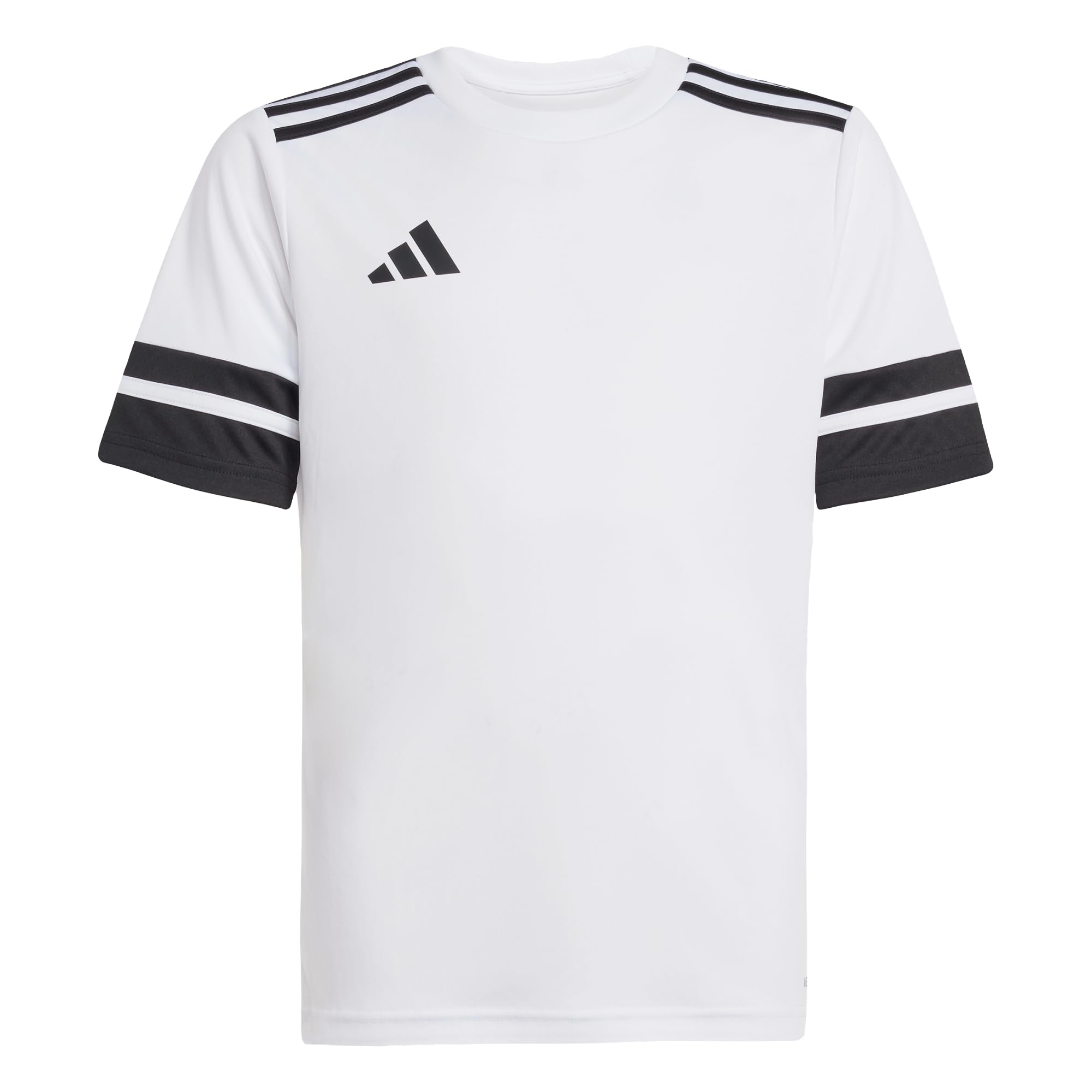 adidas Unisex Kids Squadra25 Jersey Short Sleeve Kids Shirt, White/Black, 5-6 Years
