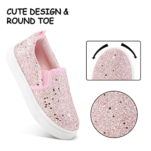 Image of K KomForme Toddler Sneakers for Girls Boys Slip On Canvas Walking Shoes | Lightweight, Comfortable