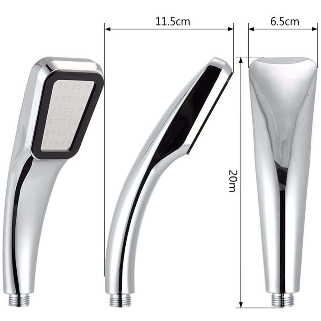 Cabezal de ducha de alta presión, 300 agujeros, ABS, diseño cuadrado que ahorra agua para una experiencia de baño lujosa, ideal para uso doméstico y spa
