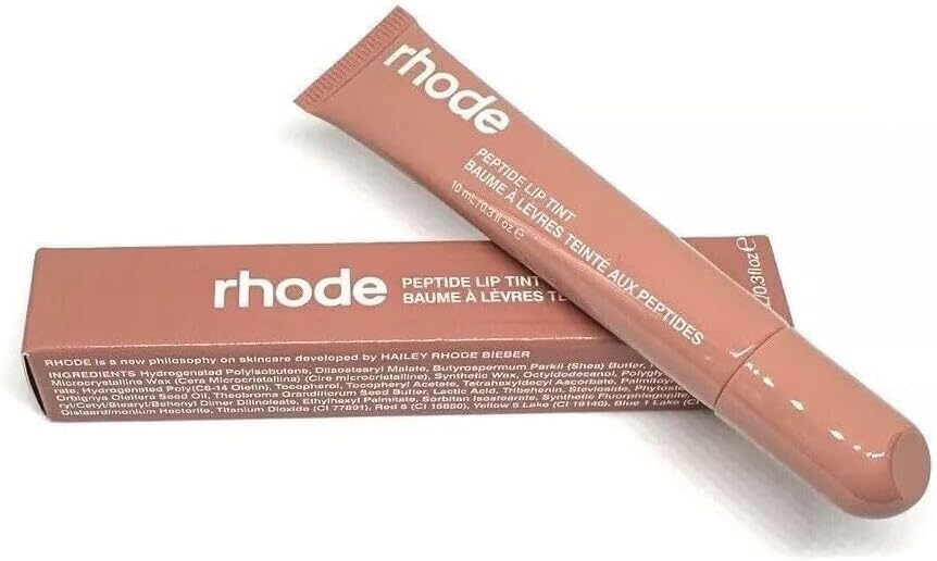 RhodeGloss Lip Tint, Sheer Color and Hydrating Finish, 3 fl oz, 10ml (Toast)