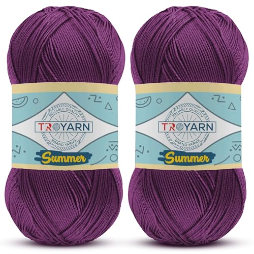 Image of Ornamental Cabbage - 2 Skeins (2x383 Yds) Crochet & Knitting Yarn - 100% Microfiber Acrylic