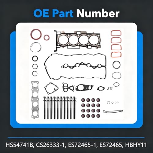 Image of Cylinder Head Gasket Set for Hyundai /Kia 2.4L HS54741B CS26333-1 | Fits 2011-2015 Santa Fe /Sonata /Tucson & Optima /Sorento /Sportage 2.4L; OEM#ES72465-1; MLS steel; complete set with bolts