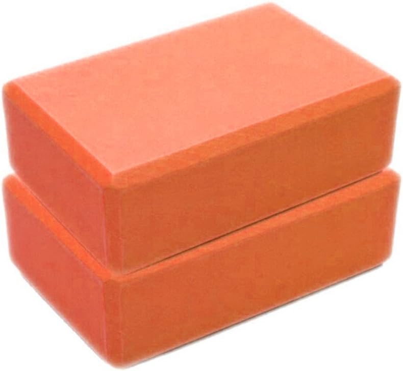 Yoga Blocks 2 Pack Supportive Latex-Free EVA Foam Yoga Blocks Set,9″x6″x3″ Non-Slip Surface High Density Lightweight Yoga Blocks for Meditation Pilates Stretching Exercise