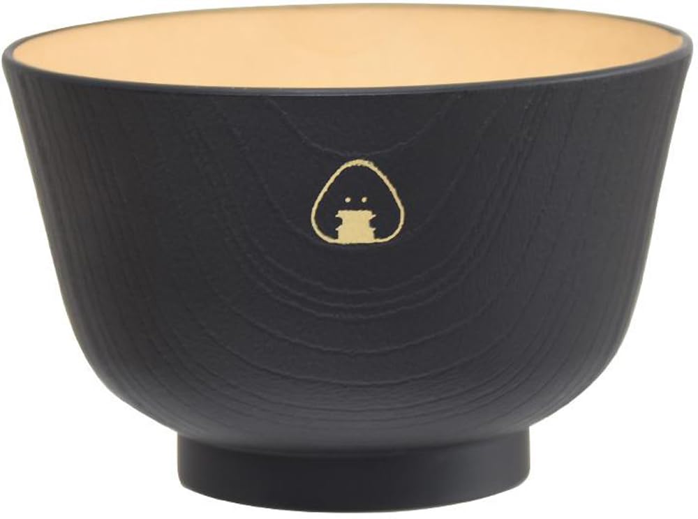 Amazon.co.jp: 逸品社 ぎゅっとおにぎりさん のり/黒 抗菌 汁椀