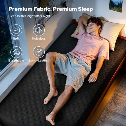Image of BEDLORE 2 Pack Waterproof Mattress Protector,Twin XL Size Pad Noiseless with Deep Pocket Fitted for 6 inch-15 inch,Soft Breathable Dirt-Proof Single Bed Mattress Cover Washable for Bedroom,Dorm Room(Black)